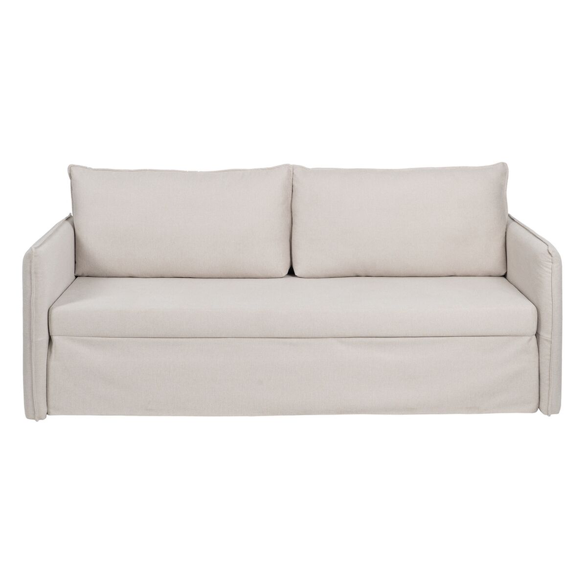 Soffa Beige Polyester linne 210 x 93 x 95 cm